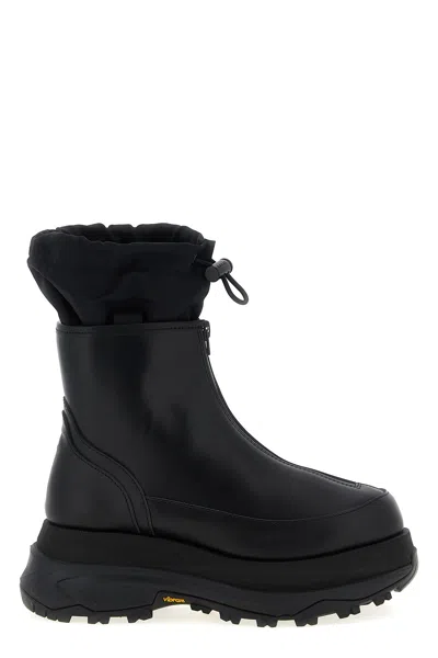 Sacai 'zip Up Boots' Ankle Boots In Black