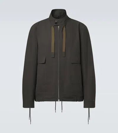 Sacai Zip-up Technical Jacket In Black