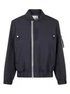 Sacai Zip-fastening Pocket Bomber Jacket In Blue