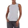 Sacai Zipped-back Round-neck Tank Top In Gray
