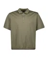 Sacai Jersey Polo Shirt In Green