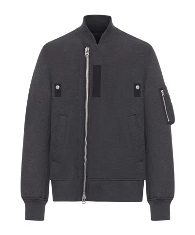 Sacai Zipper Jacket In Gray