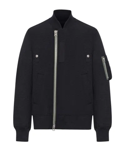 Sacai Zipper Jacket In Black