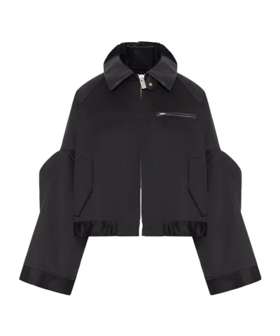 Sacai Zipper Jacket In Blue