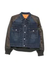 Sacai Zip-pocket Jacket In Blue