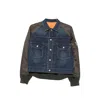 Sacai Zip-pocket Jacket In Blue/green