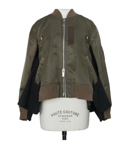 Sacai Zip-up Jacket In Multi