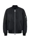 Sacai Zip-up Twill Jacket In Blue