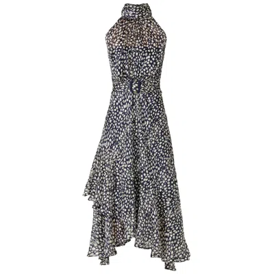 Sacha Drake Women's Blue Austen Dress In Navy White Spot