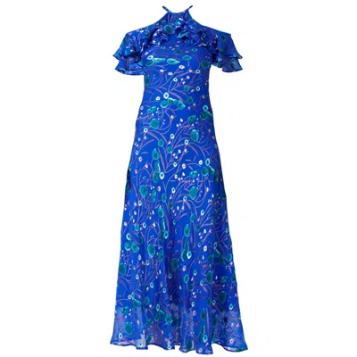 Sacha Drake Women's Blue Bird Bias Dress