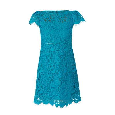 Sacha Drake Women's Blue Lucinda Shift Dress In Turquoise