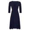 Sacha Drake Women's Blue Reverse Wrap Dress In Navy In Blue