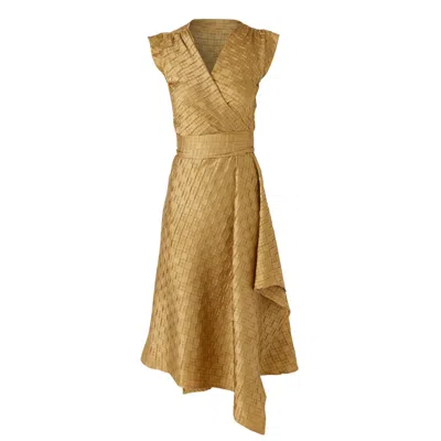 Sacha Drake Women's Crown Wrap Dress In Gold
