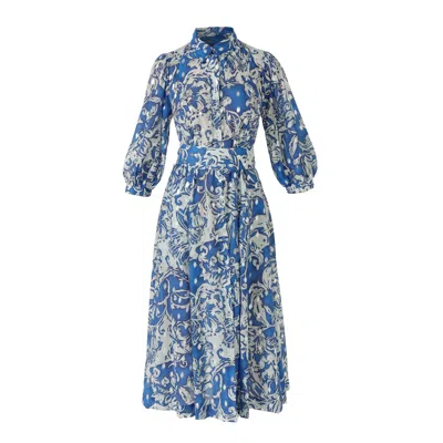 Sacha Drake Women's Elmridge Dress In Blue White Silver