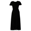 Sacha Drake Women's Flute Sleeve Reverse Wrap In Black In Black