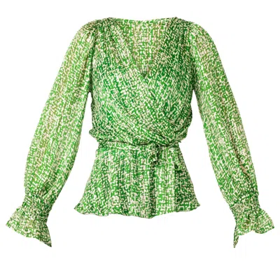 Sacha Drake Women's Green Sherwood Blouse