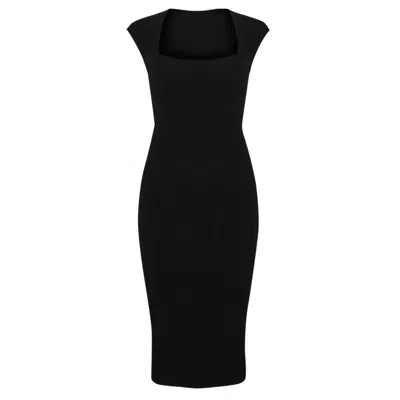 Sacha Drake Women's Iris Cap Sleeve Dress In Black