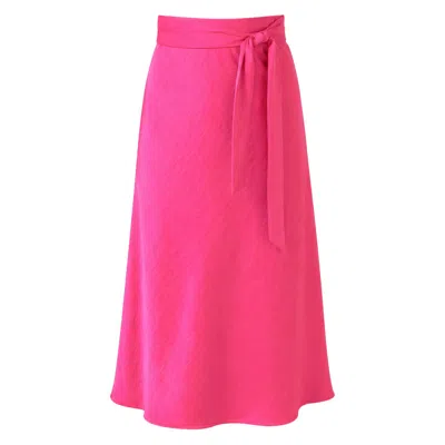 Sacha Drake Women's Luxe Bias Midi Skirt In Pink