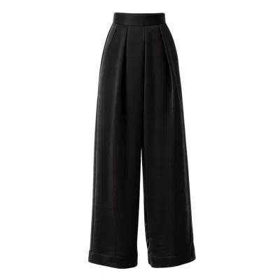 Sacha Drake Women's Luxe Pleated Trouser In Black