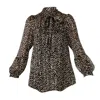 Sacha Drake Women's Moonlit Confetti Blouse In Black/yellow
