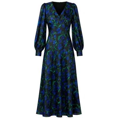 Sacha Drake Women's Ophelia Midi Dress In Forest Floral In Multi