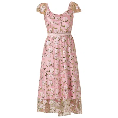 Sacha Drake Women's Pink / Purple Anna's Hummingbird Dress In Pink/purple