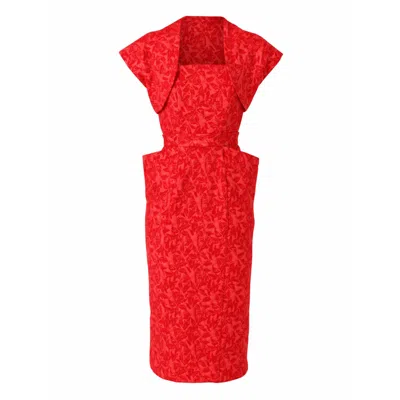 Sacha Drake Women's Samba Jacquard Convertible Dress & Bolero Set In Red In Multi