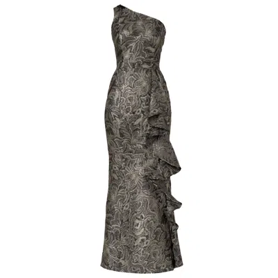 Sacha Drake Women's Tyra Gown In Pewter Gold In Gray