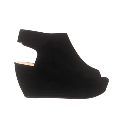 Sacha London Women's Orchid Suede Wedge Sandal In Black In Multi