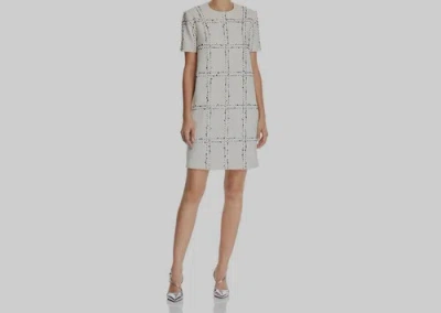 Pre-owned Sachin & Babi $2995  Women's White Isabella Sequin Short Sleeve Shift Dress 10