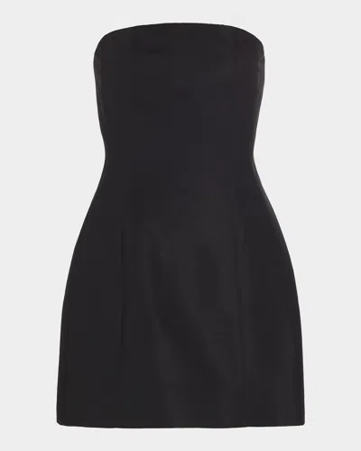 Sachin & Babi Alanna Bow-back A-line Mini Dress In Black