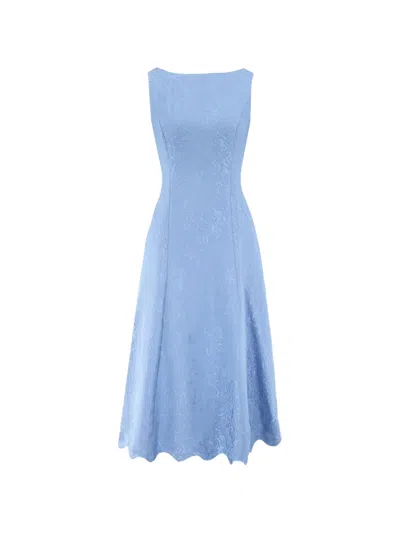 Sachin & Babi Alice Sleeveless Midi Dress In Blue