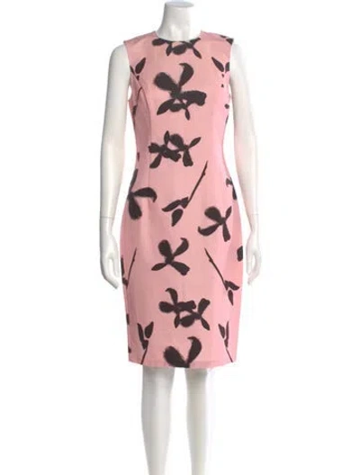 Pre-owned Sachin & Babi Animal Print Knee-length Dress W/ Tags In Pink