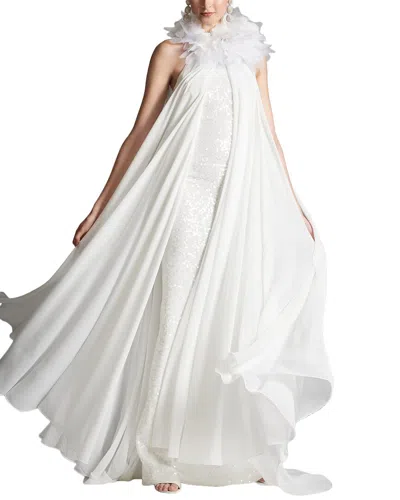 Sachin & Babi Aphrodite Overlay Gown In White