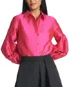 Sachin & Babi Astor Satin-finish Shirt In Red