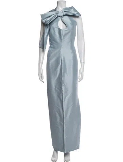 Pre-owned Sachin & Babi Asymmetrical Long Dress In Blue