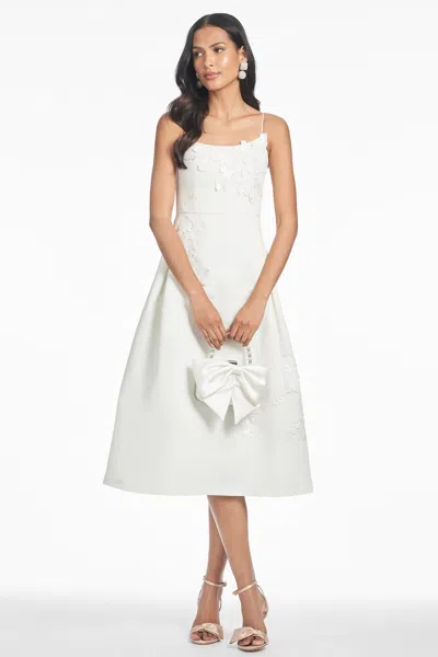Sachin & Babi Audra Ivory Embellished Empire Waist Dress