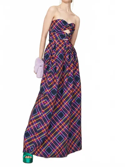 Sachin & Babi Ava Maxi Skirt In Party Plaid In Blue