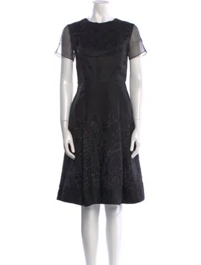 Pre-owned Sachin & Babi Bateau Neckline Knee-length Dress In Black