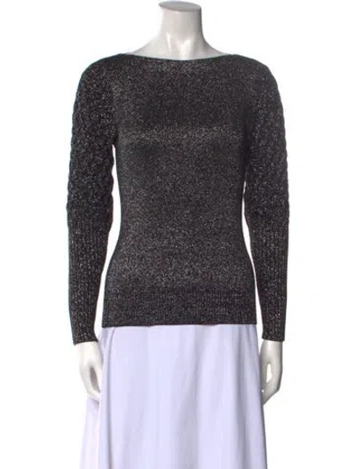 Pre-owned Sachin & Babi Bateau Neckline Long Sleeve Sweatshirt In Multi