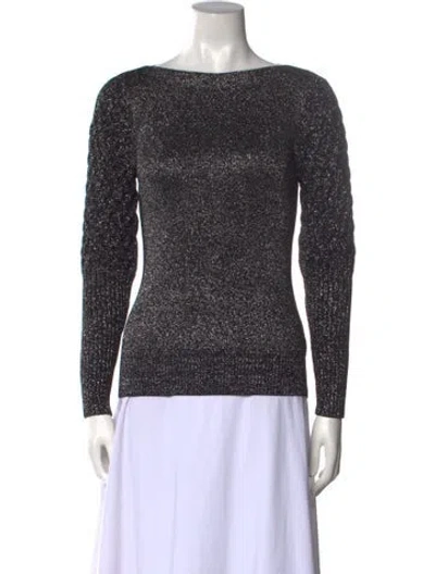 Pre-owned Sachin & Babi Bateau Neckline Long Sleeve Sweatshirt In Multi