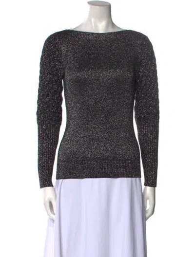 Pre-owned Sachin & Babi Bateau Neckline Long Sleeve Sweatshirt In Multi