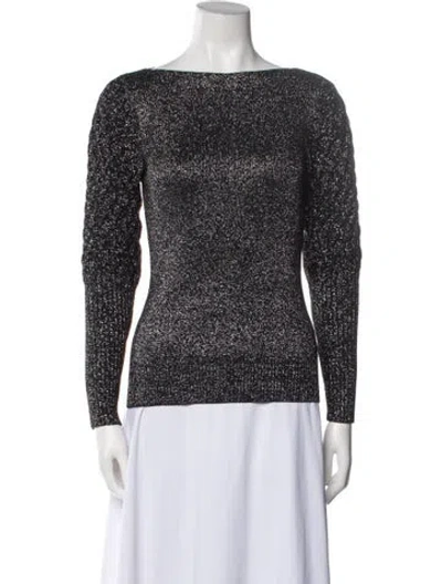 Pre-owned Sachin & Babi Bateau Neckline Long Sleeve Sweatshirt In Multi