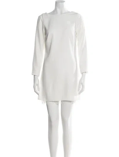 Pre-owned Sachin & Babi Bateau Neckline Mini Dress In Neutral