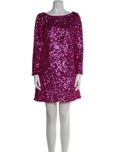 Pre-owned Sachin & Babi Bateau Neckline Mini Dress W/ Tags In Pink