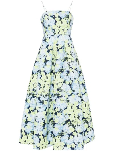 Sachin & Babi Beau Floral-print Gown In Multi