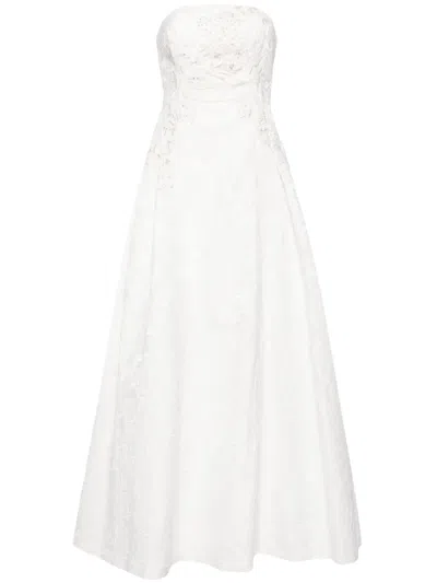 Sachin & Babi Belle Embroidered-design Dress In 白色