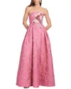 Sachin & Babi Belle Gown In Pink