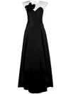 Sachin & Babi Blakely High-low Gown In Black