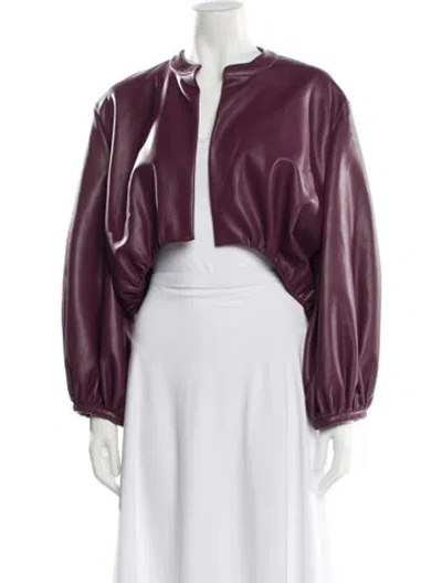Pre-owned Sachin & Babi Bolero In Burgundy